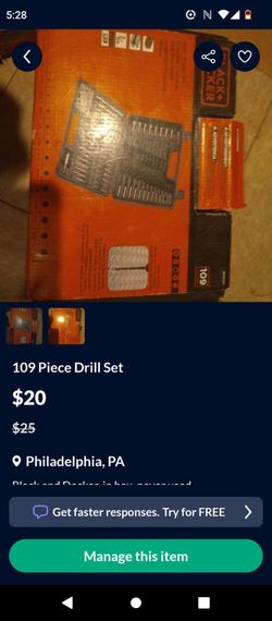 109 Piece Drill Set