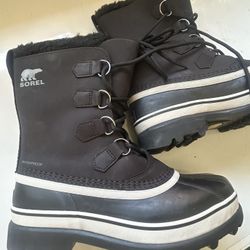 SOREL Men's Caribou Waterproof Winter Boots Size 8
