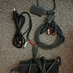 Microsoft Xbox 360 Cables & Power Supply