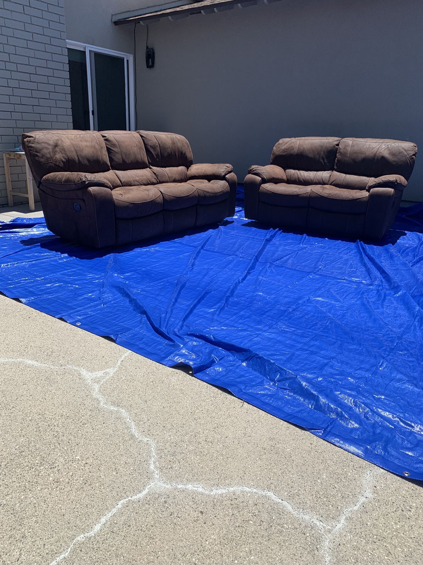 Reclining Sofa And Love Seat
