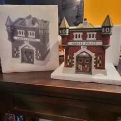 Dept 56 Cobles Police Station Dickens Village Series Heritage Village 1989