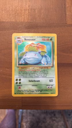 Venusaur base set holo