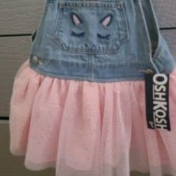 NEW OSHKOSH OVERALL DRESS SUPER CUTE 🌸 