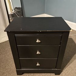 Black nightstand