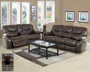 Sofa & love recliner