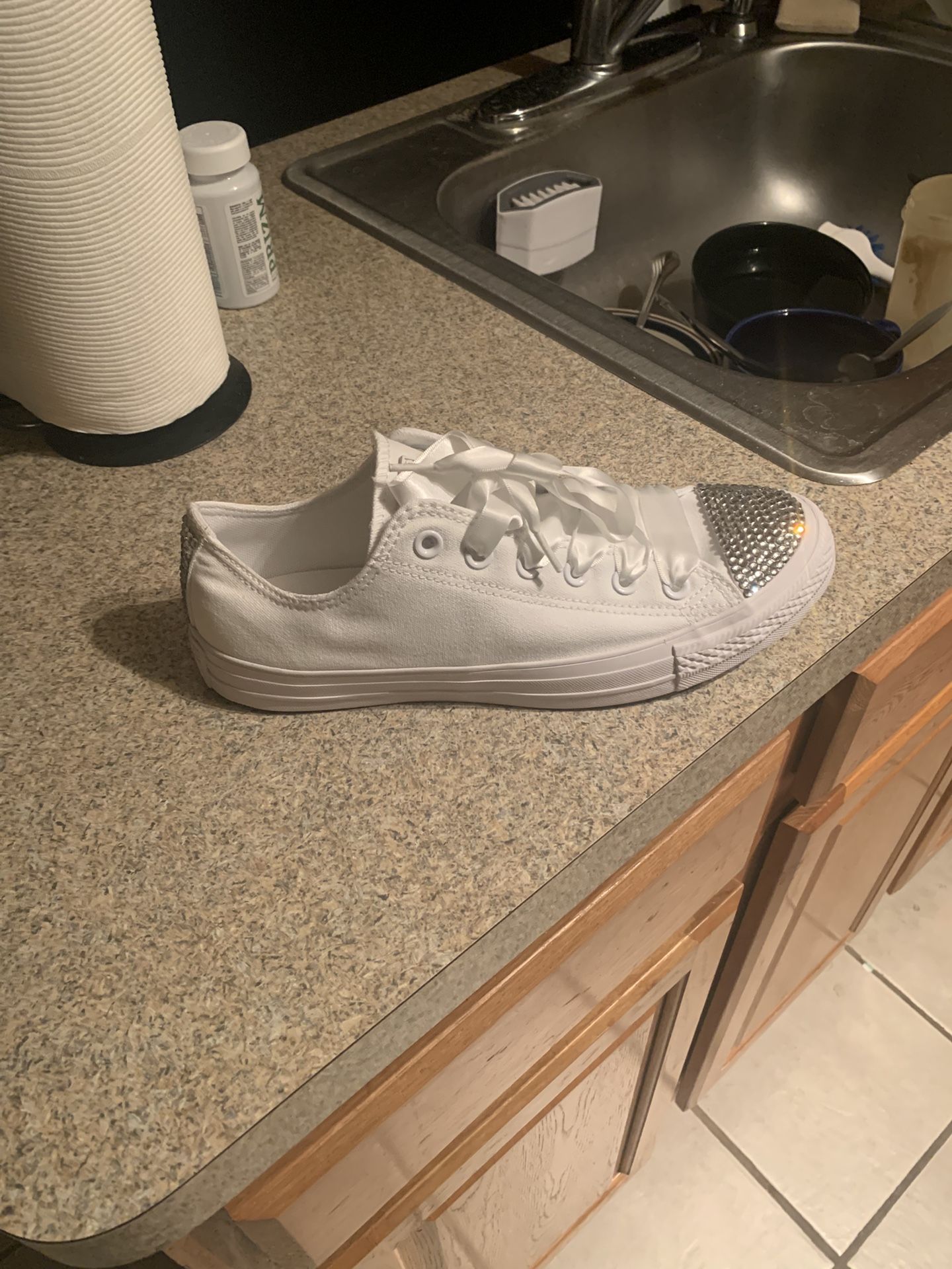 Custom Converse With Rhinestones