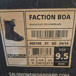 Solomon Snowboarding Boots Men's 9.5