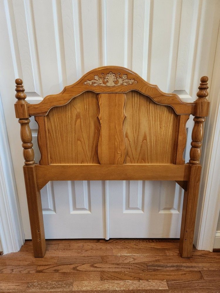 Solid Oak Twin Headboard