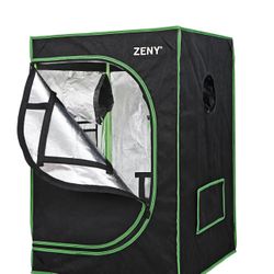 ZENY™ 24"x24"x36" Hydroponic Grow Tent Kit with Observation Window and Floor Tray, High Lightproof Growing Room 