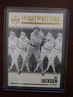 2021 Panini Diamond Kings The Art of Hitting #AOH-2 Joe Jackson. Just pulled grom box, into a penny sleeve and a toploader. Mint Condition! 