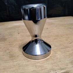 Garneck Coffee Bean Pressing Tool. Stainless Steel Tamper Accessory. Bean Pressing Tool 49mm Diameter.