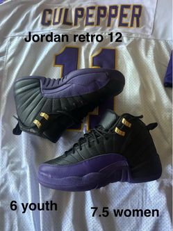 Air Jordan Retro 12 Black Purple Gold