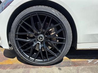 19"new Staggerd Black Satin Wheels & New Tires For MERCEDES BENZ C450 2018-2025