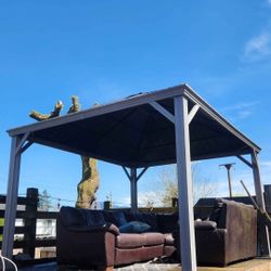 10x13 Gazebo | Hardtop Metal Roof | Delivery + Install Available