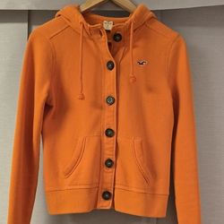 Holister Women's Hoodie Button Up