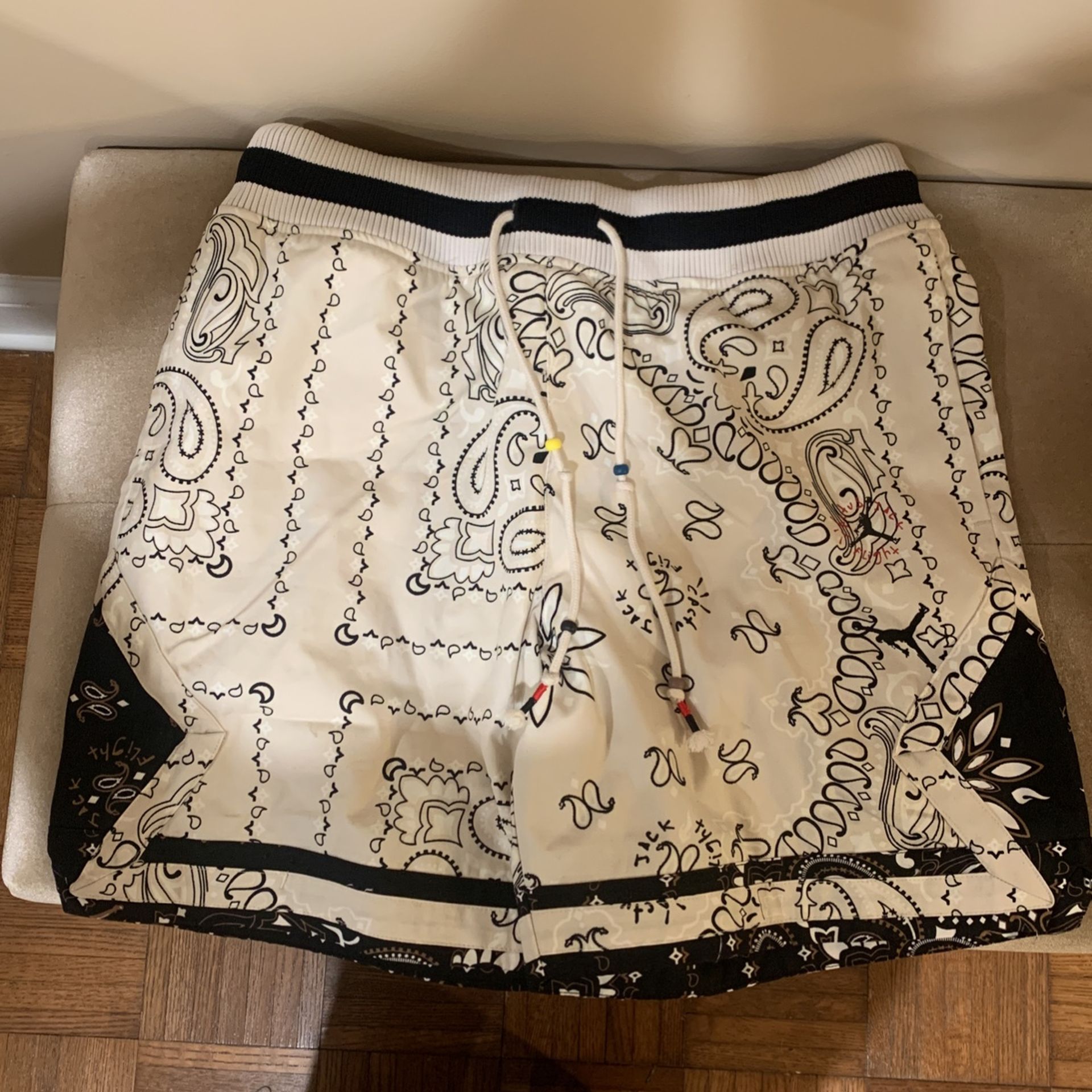 Travis Air Jordan Short Orewood/Black M パンツ Travis Air Jordan