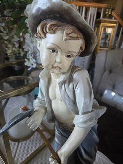 Vintage Boy Figurine Statue