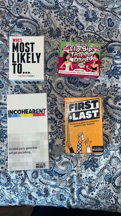 Lot of 4 Adult Party Card Games