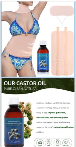 Castor oil wrap