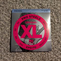 D'Addario EPS170 Pro Steels Bass Strings 45-100 5 Sets