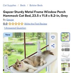 Cat HAMMOCK Pet Bed (Brand New In Box)