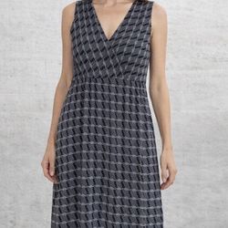 Lane Bryant sleeveless wrap front women’s midi dress SZ 14