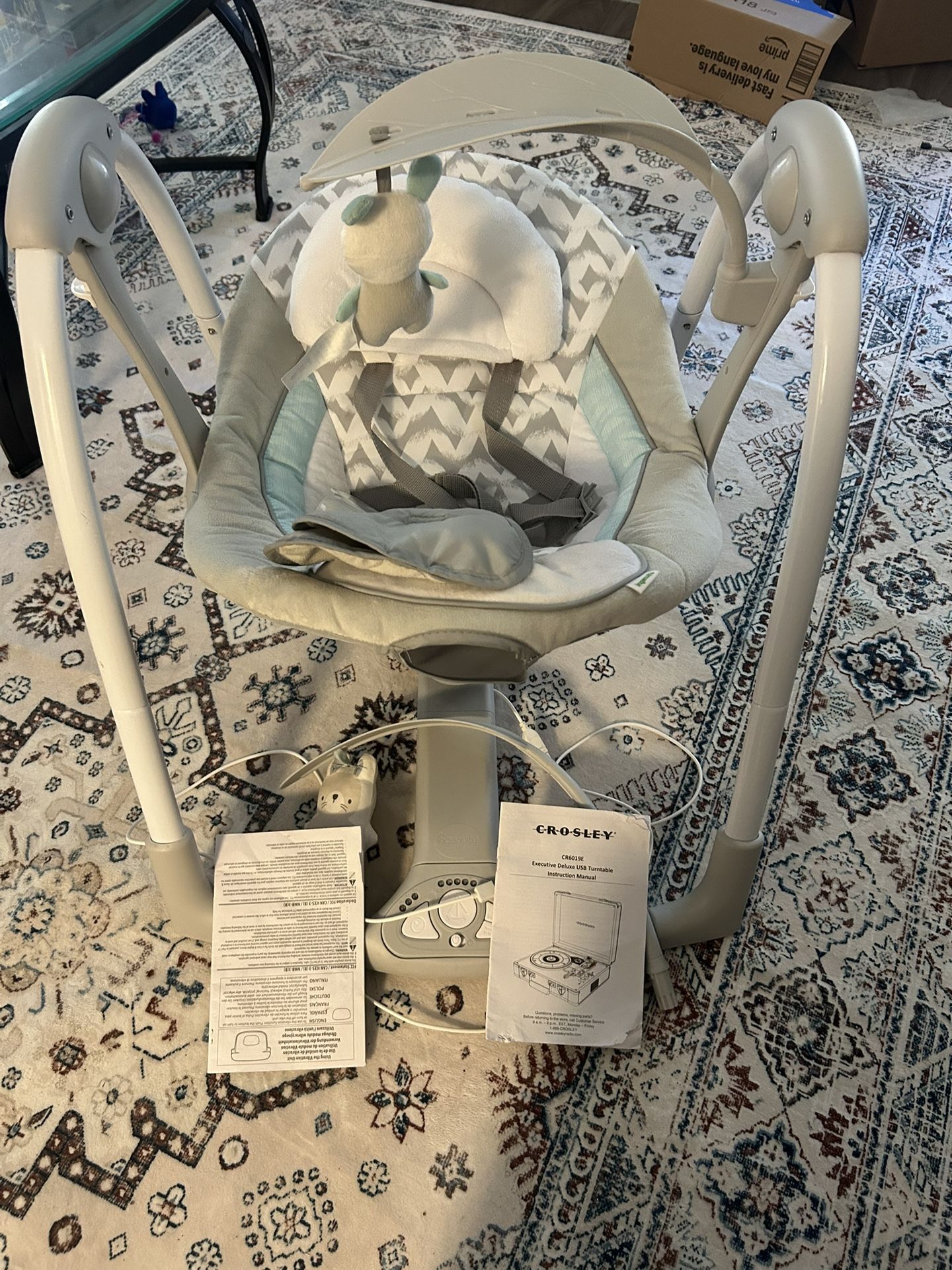 Ingenuity Convert Me 2 In 1 Portable Vibrating Swing