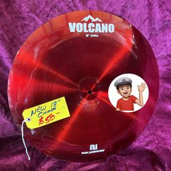 🔥 New 18” Red China Cymbal Drum Set Drums