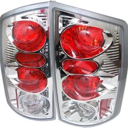 NEW In Box - Pair of Altezza Euro Clear Chrome Tail Lights for  02-06 Dodge Ram Trucks!