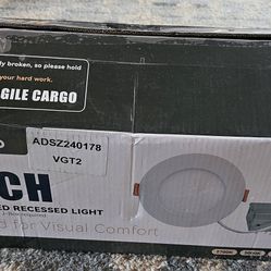 12 Pack Amico 4 inch SLIM PANEL LED RECESSED LIGHT ADSZ240178 VGT2