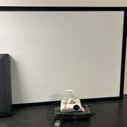 Projector With Screen 