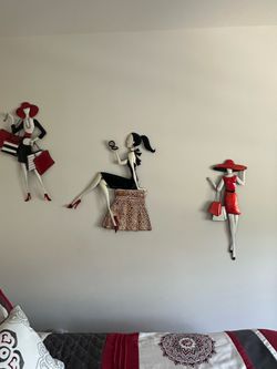 Metal wall decor set of 3