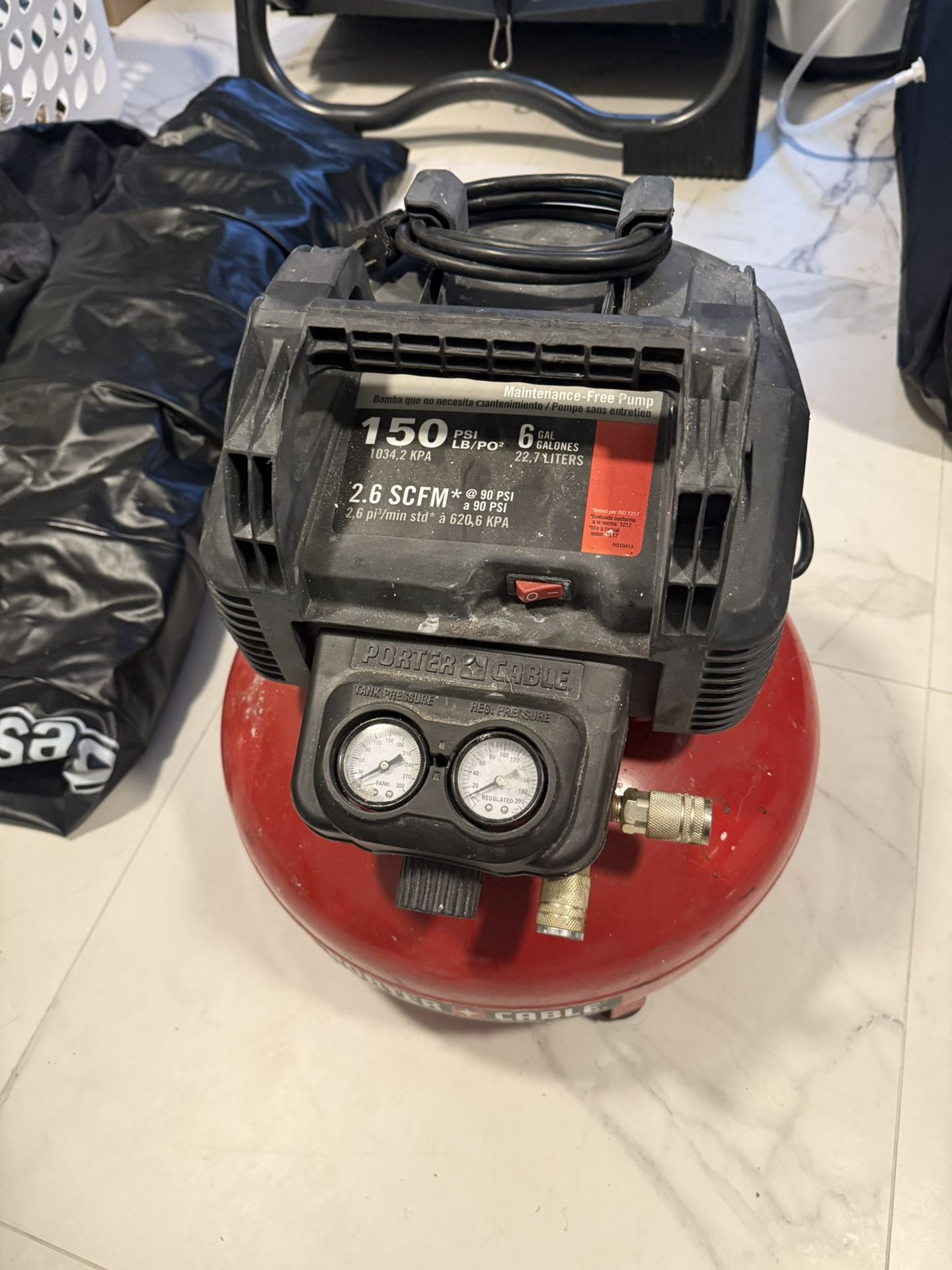 Porter Cable 6 Gallon Compressor