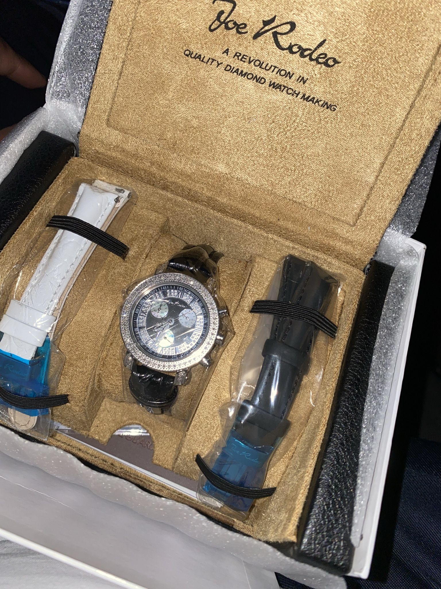 Ladies And Men real Diamond Watch