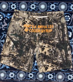 ALOCS CAMO JEANS SHORTS