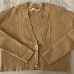 Culpos x INC Tan/Beige cardigan Size Small