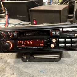 Old School Kenwood High Power Cassette Receiver Pull Out 