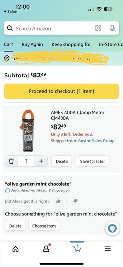 Clamp Meter 4000 Counts