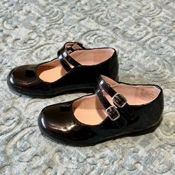 Toddler Black Patent Dress Shoes by Christie & Jill | Size 8