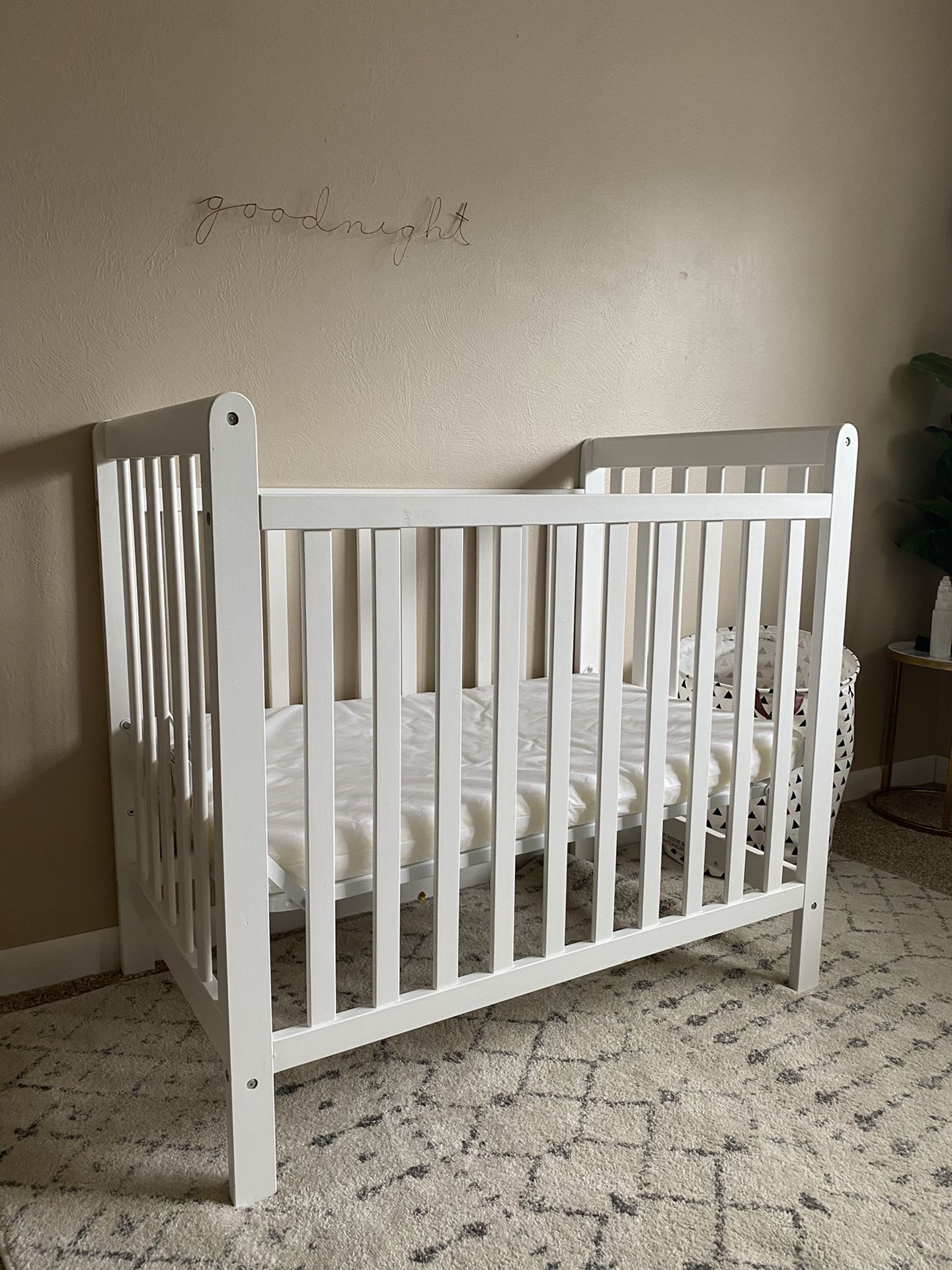 White Baby Crib 