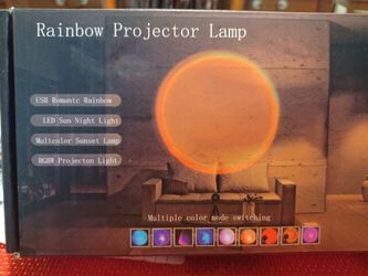 Sunset Rainbow USB Projector Lamp small