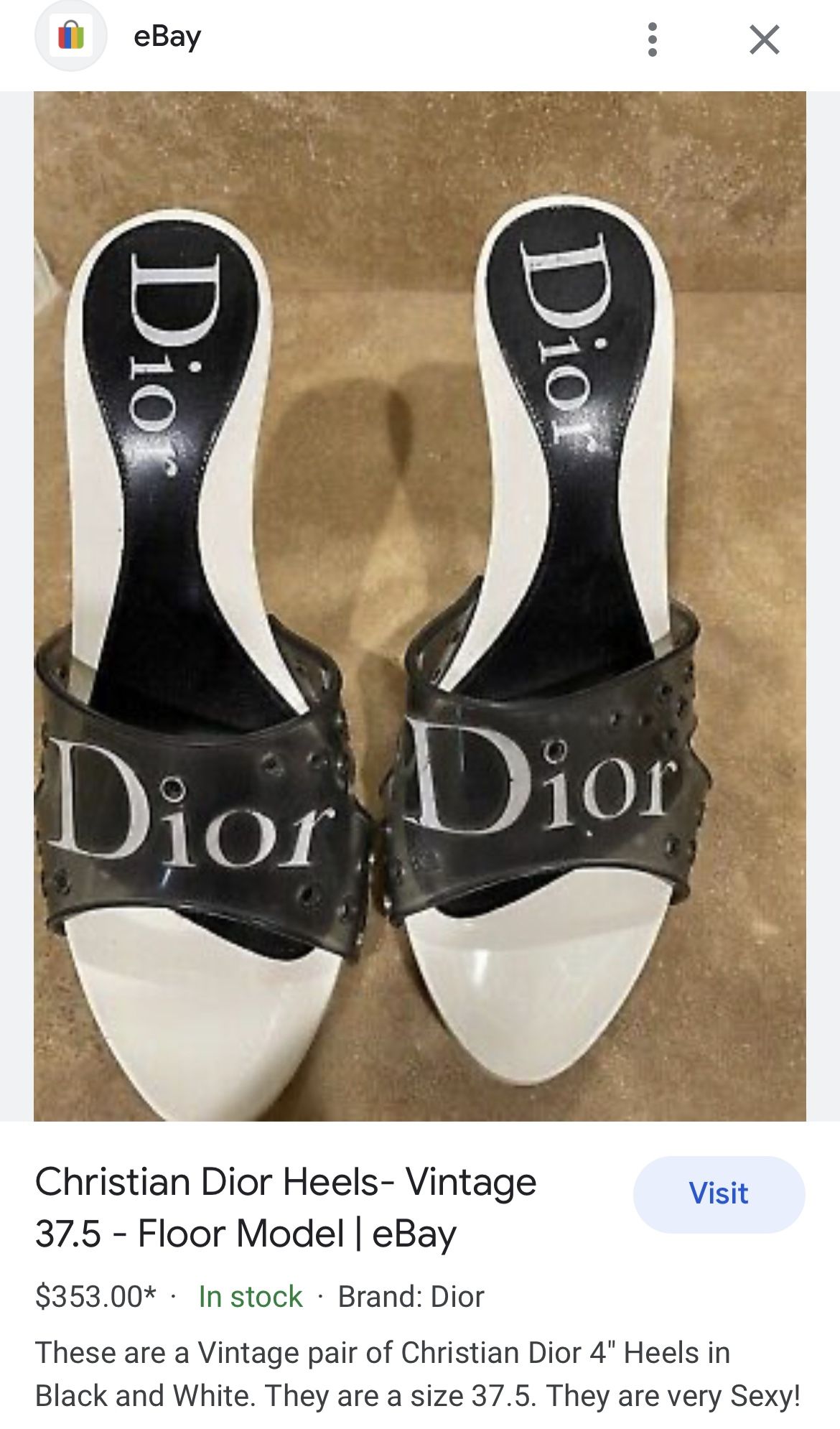 Christian Dior Jelly Logo Vintage Heels for Sale in Stockton CA OfferUp