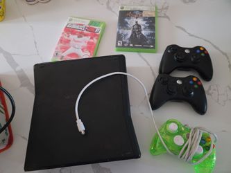 Xbox 360 Console Bundle with Controllers and Games