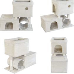 OTLIVE 30'' Large Cat Tree , Cat Activity Tree for Big Cats, Cat Tree Condo with Cat Scratching Post