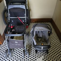 Chicco Keyfit 35 ZIP CLEARTEX Infant Car Seat And Keyfit CADDY 