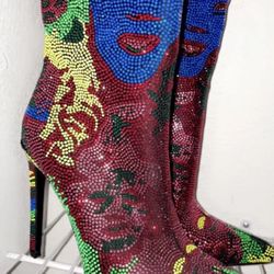 Azeala Wing Diamond Boots