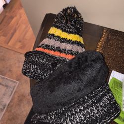 New Hat Neck Scarf And Mouth Cover Set