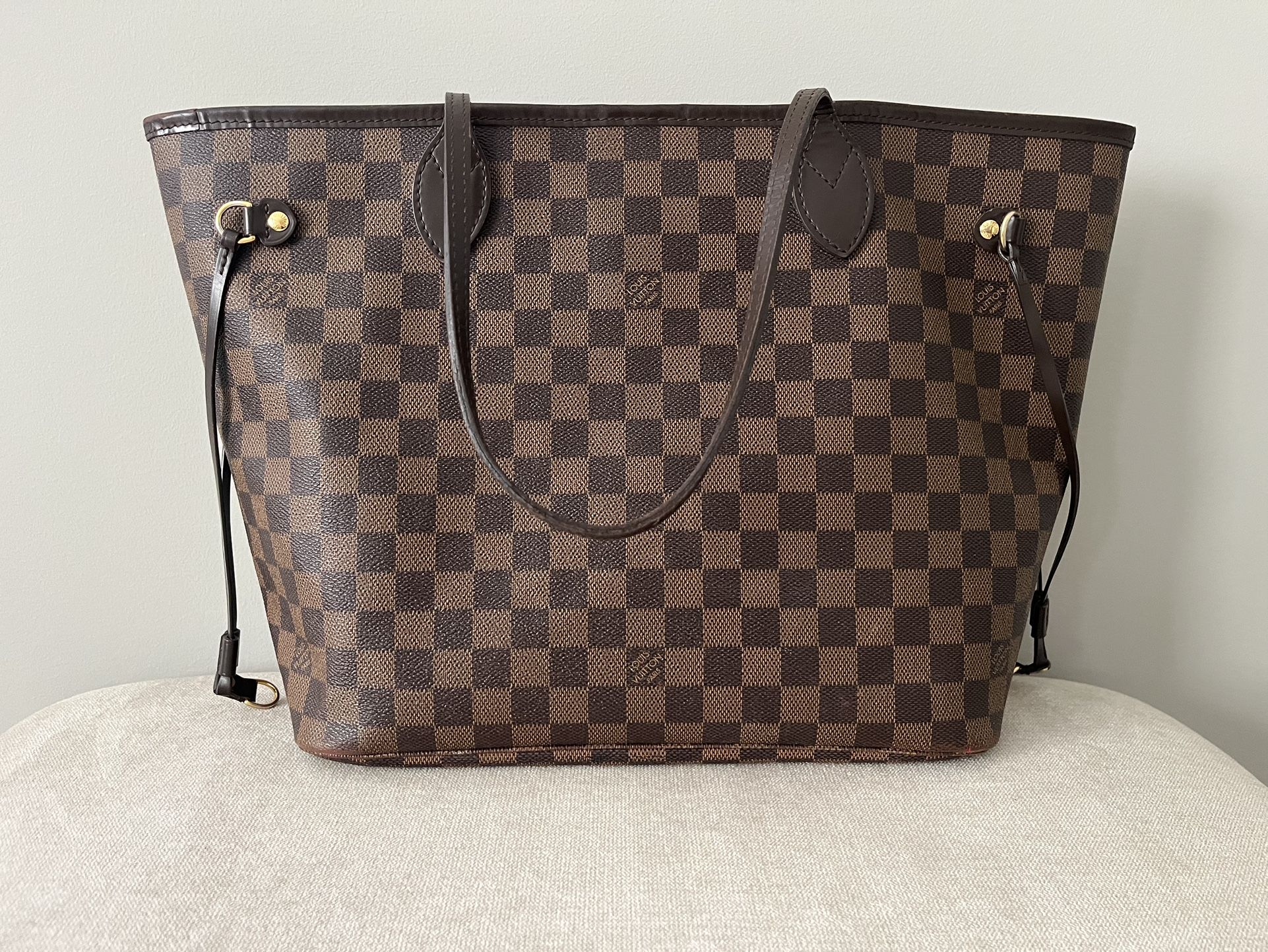 Neverfull MM Damier Ebene 100% Authentic **COMES WITH MATCHING WALLET**