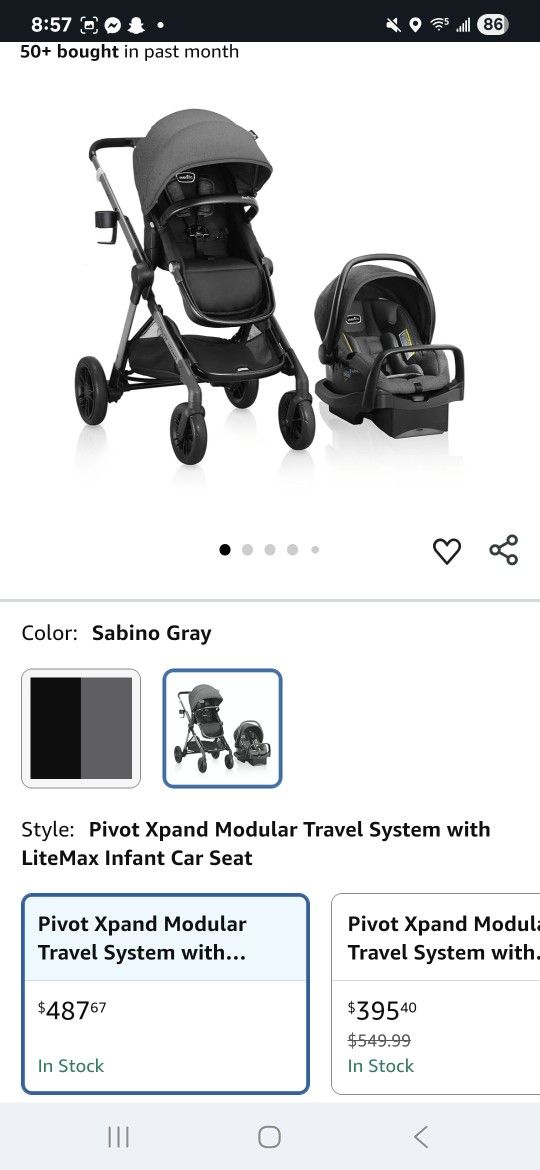 Evenflo Pivot Expand Stroller
