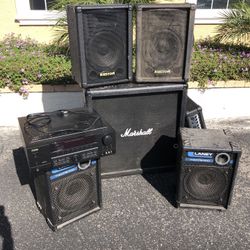 Speakers, Amp, Electronics